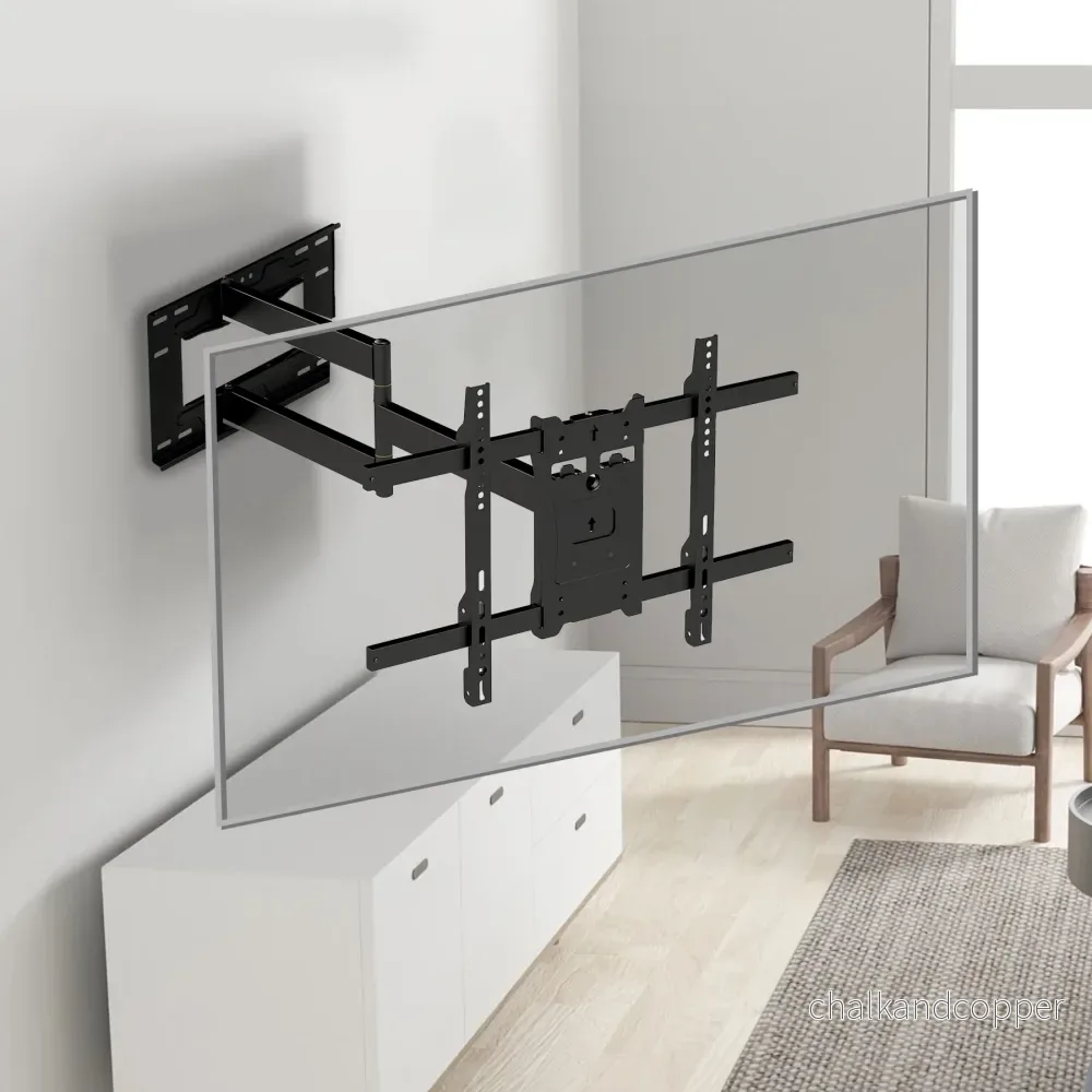 Maclean TV-fäste, max VESA 600x400, 37-70", 45kg, lång arm 915mm, MC-985 - Bild 2