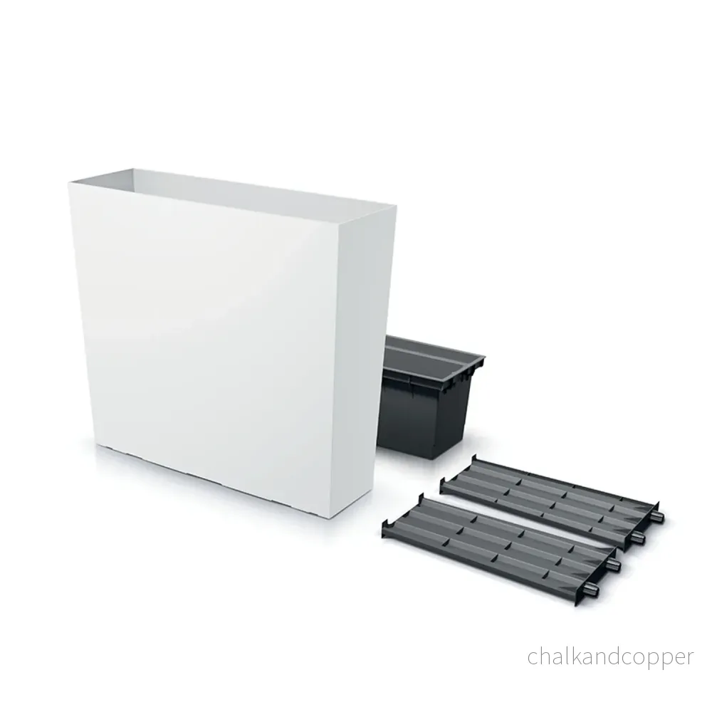 Prosperplast Urbi Case Tower Blomkruka DUC800T Vit