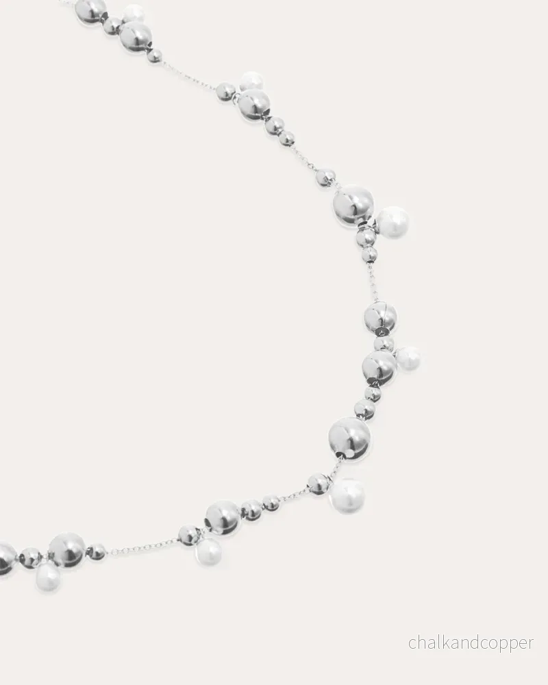 Bubbles Pearl - Silverhalsband - Bild 2