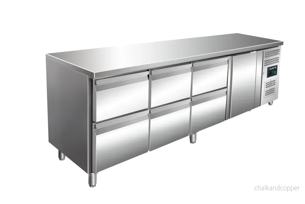 SARO Kylbord med 1 dörr + 3x 2 lådset, modell KYLJA 4160 TN