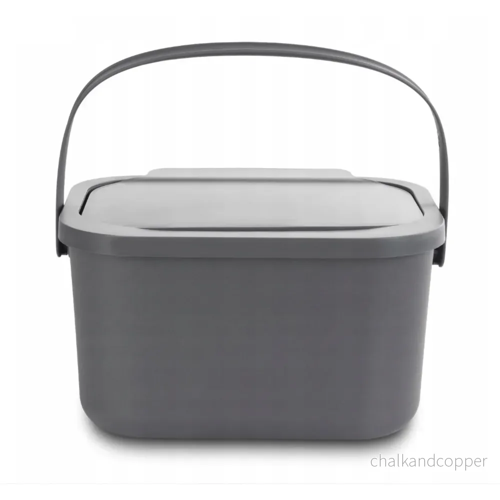 Bioavfallskärl, 4,5 liter, grå, Mini Bini - Bild 2