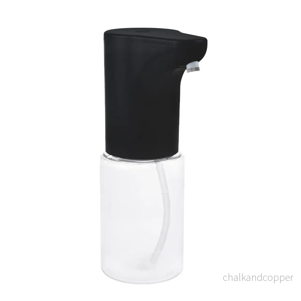 Promedix automatisk dispenser, dispenserbehållare för flytande tvål, desinfektionsvätskor, 300 ml, svart, PR-540 B + 4 AA Varta Industrial-batterier - Bild 2