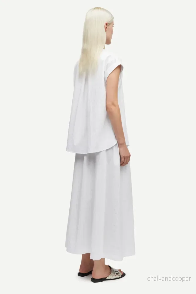 Satina SS Shirt 15646 White Samsoe Samsoe - Bild 3