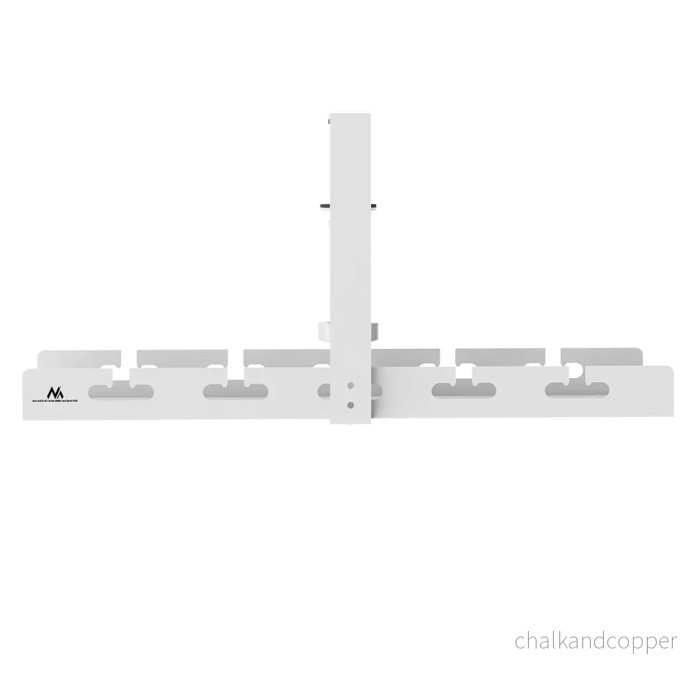 Maclean kabelhanterare under skrivbord, maxbelastning 5 kg, vit, MC-105 W - Bild 2
