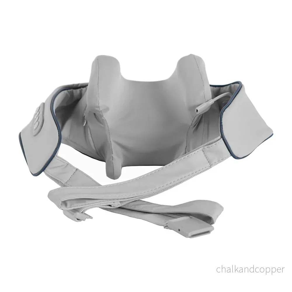 Massageredskap för axlar och nacke. Shiatsu, 5D-imiterade händer, 6 massagehuvuden, 3 lägen, 3 hastigheter, sladdlös, USB-C-laddningsport NACK- & SKULDERMASSAGER - Bild 2