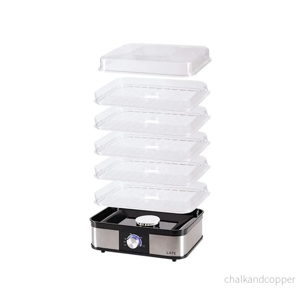 Lafe-tork, för svamp, frukt, grönsaker, 250W, 5 siktar, temperaturkontroll, NutriDry - Bild 3