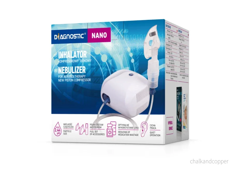 Diagnostic Nano 2-mask, inhalator med kompressor och kolv - Bild 2