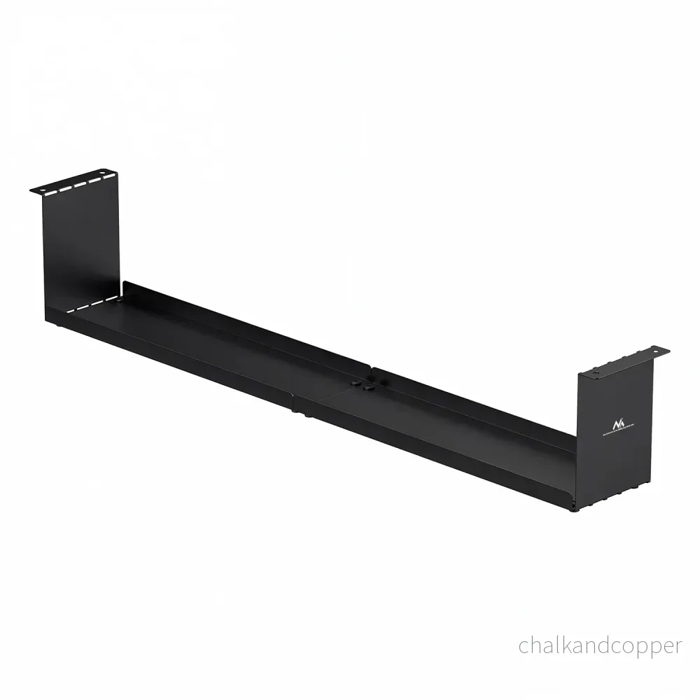 Maclean kompakt kabelhanterare under skrivbord, max. belastning 5 kg, svart, MC-107 B - Bild 2