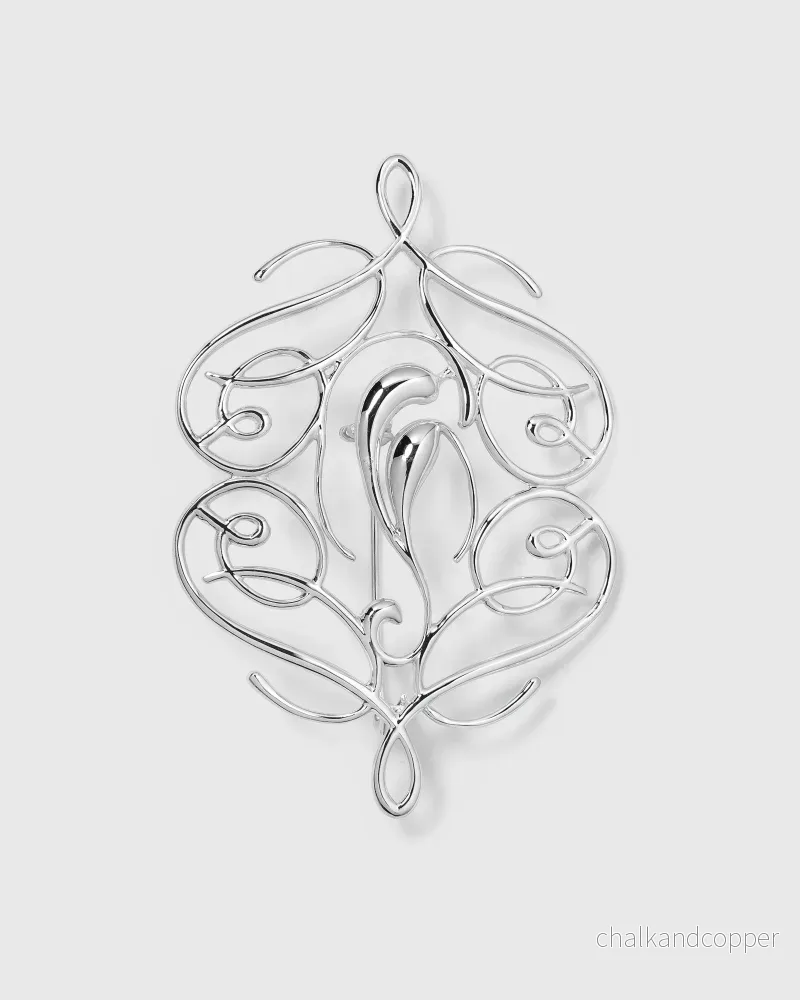 Ophelia Brooch Silver Syster P Ophelia Brooch Silver Syster P