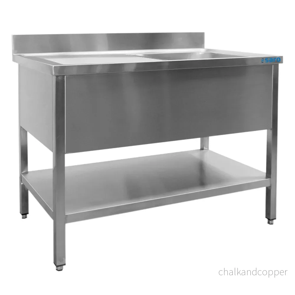 SARO Handfat med 1 handfat, höger – 600 mm djup, 1200 mm SARO Handfat med 1 handfat, höger – 600 mm djup, 1200 mm