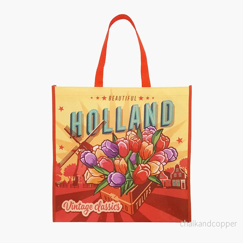 Stor Flergångskasse – Tulpanmotiv “Holland” vintage classics Stor Flergångskasse – Tulpanmotiv “Holland” vintage classics