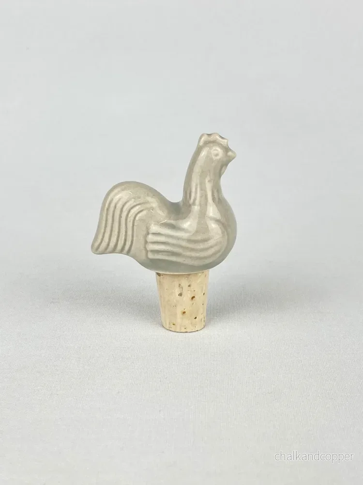 Flaskkork höna glaserad porslin beige Flaskkork höna glaserad porslin beige