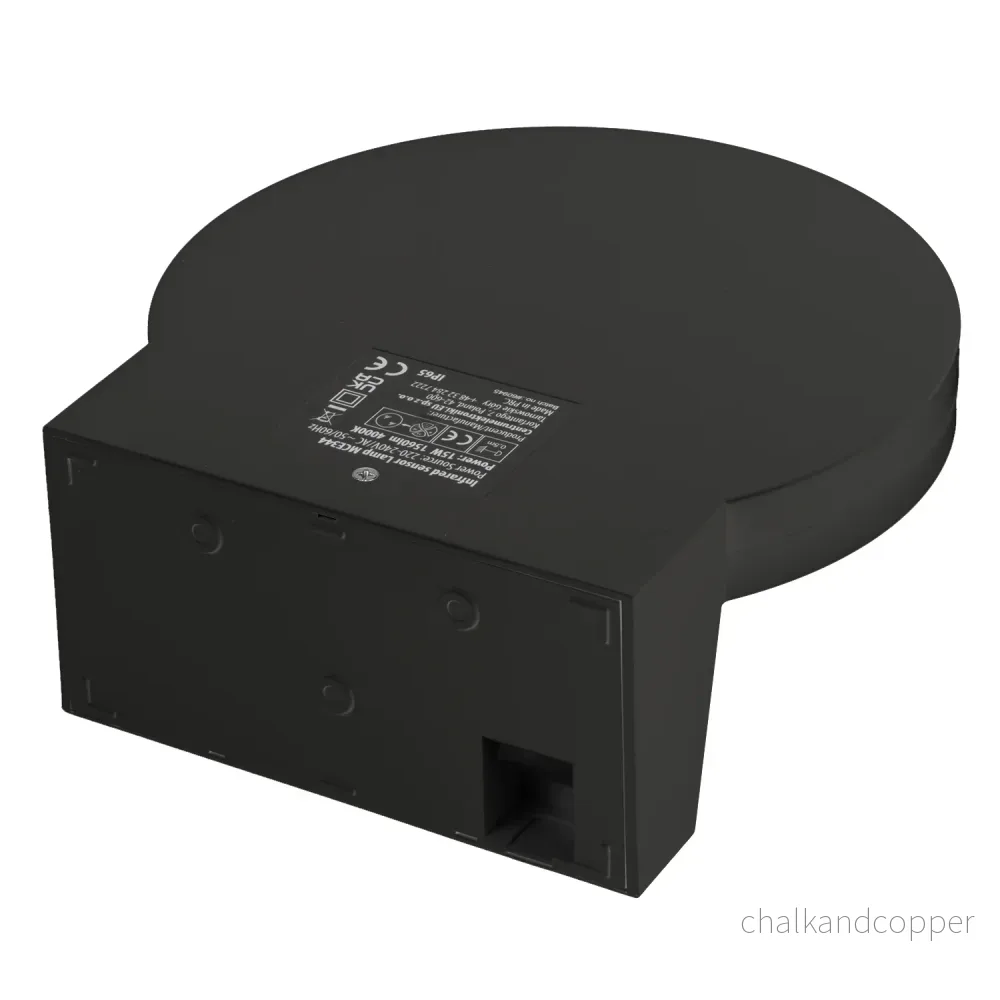 Maclean LED-lampa med rörelsesensor, PIR-sensor, svart, 15 W, IP65, 1560 lm, neutralvit färg (4000 K) MCE344 B, 2 st - Bild 2