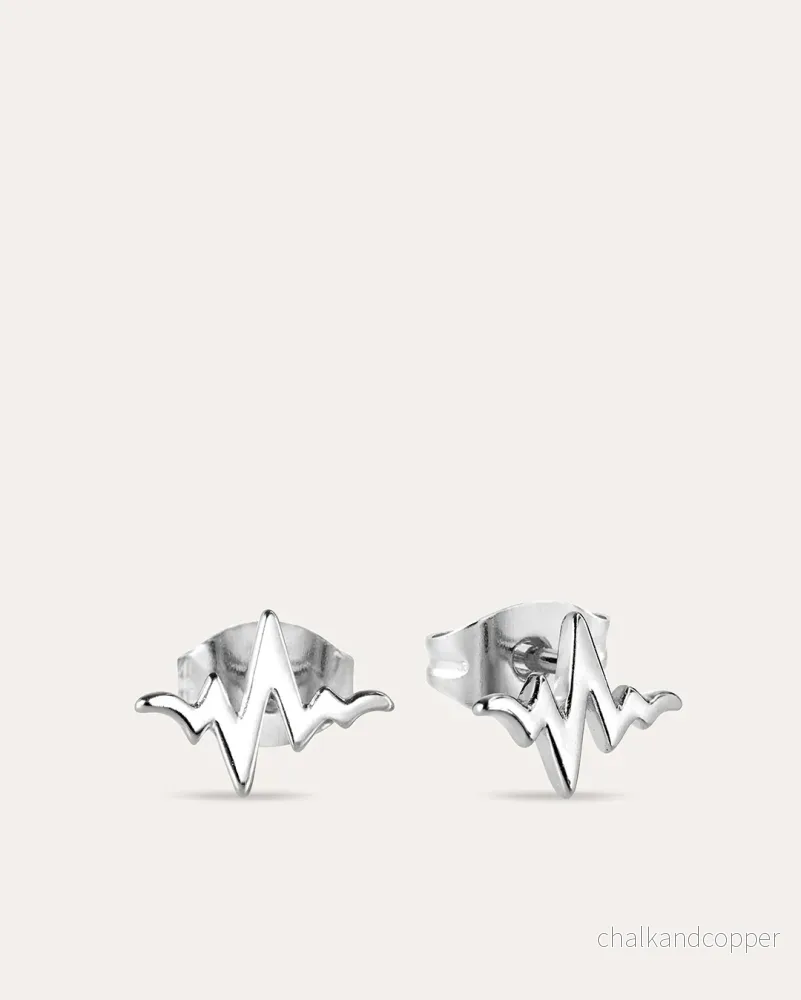 Heartbeat - Silverörhängen Mini
