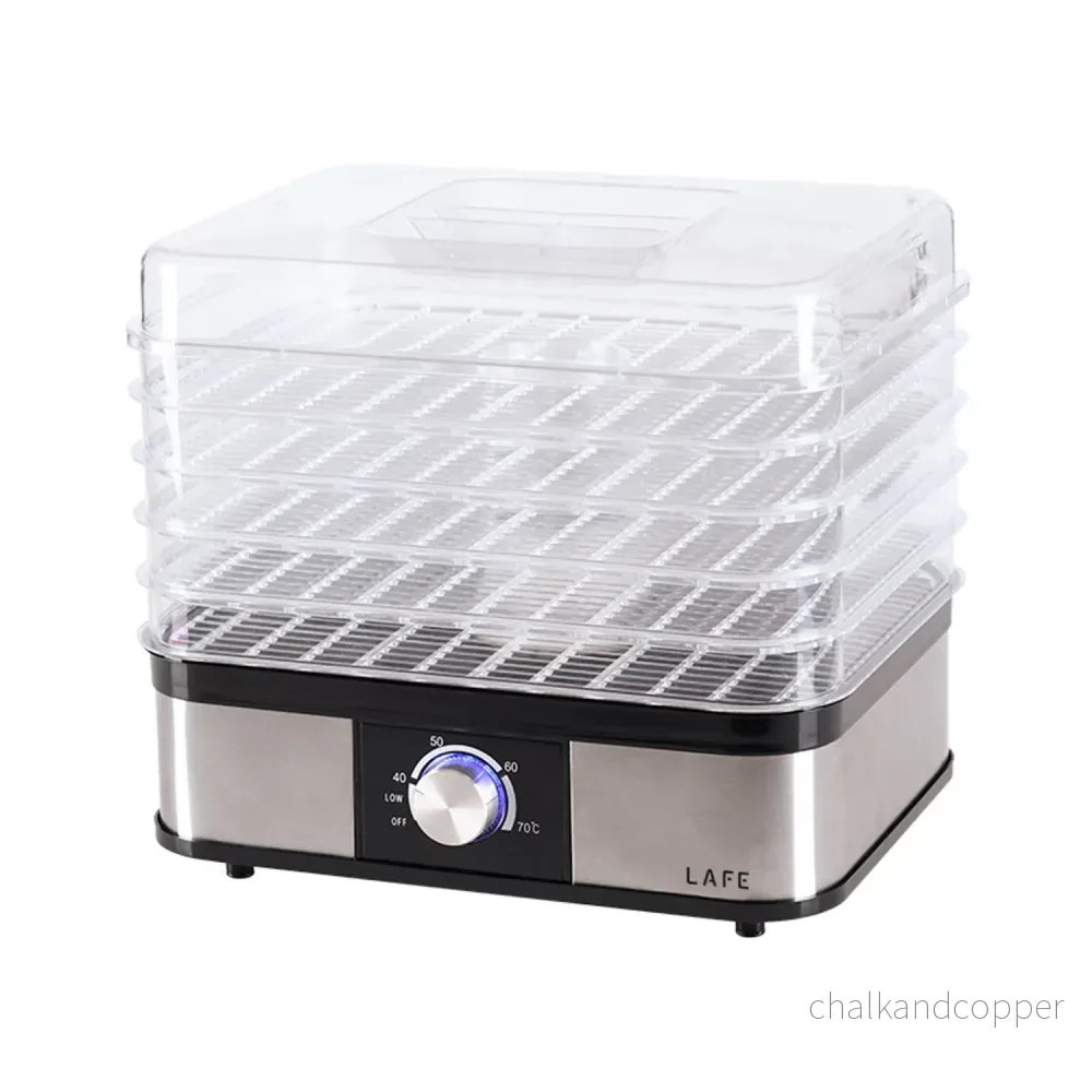 Lafe-tork, för svamp, frukt, grönsaker, 250W, 5 siktar, temperaturkontroll, NutriDry