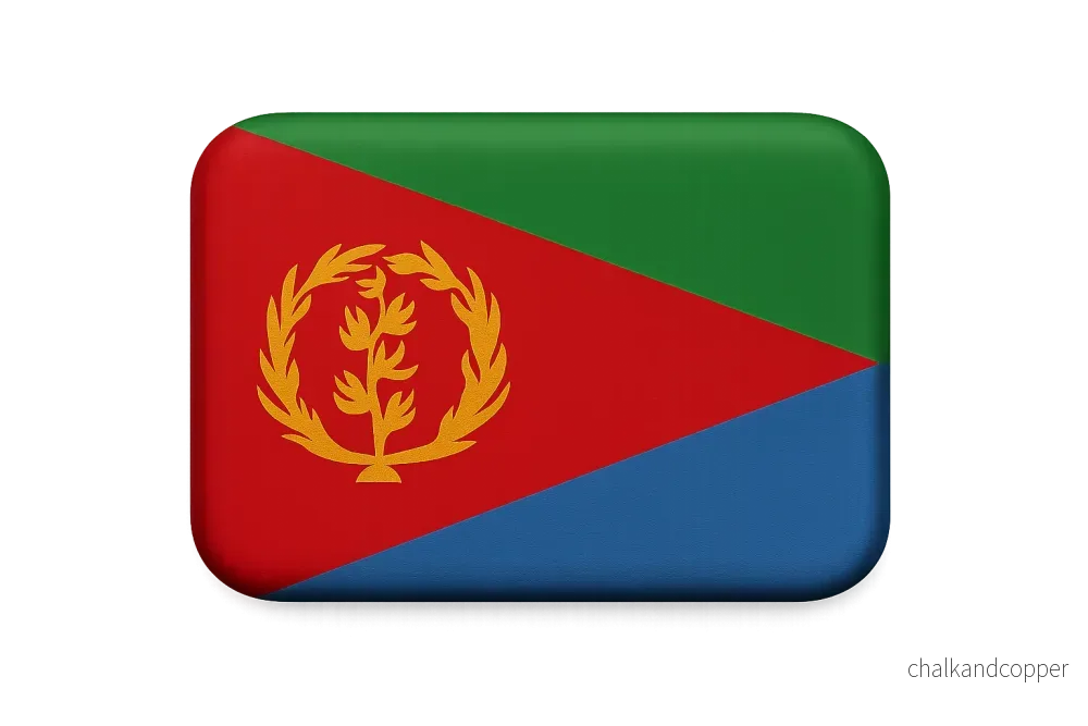 Eritrea – Flagga – Par (2 prints)