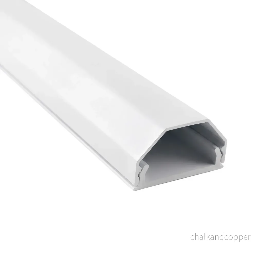 Maclean-kabelkåpa i aluminium, 33x18x750 mm, vit, MCTV-897 W - Bild 2