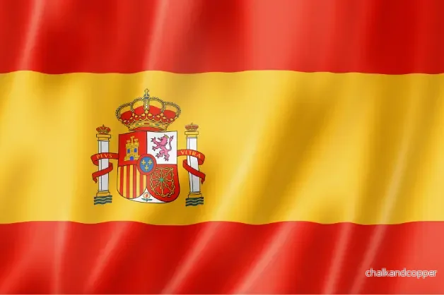 Spaniens flagga