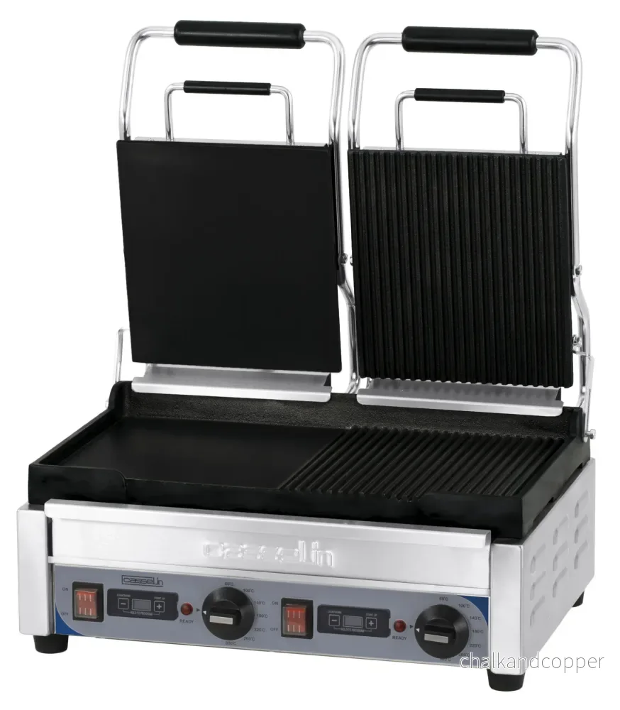 Dubbelkontaktgrill Premium blandat med timer Dubbelkontaktgrill Premium blandat med timer