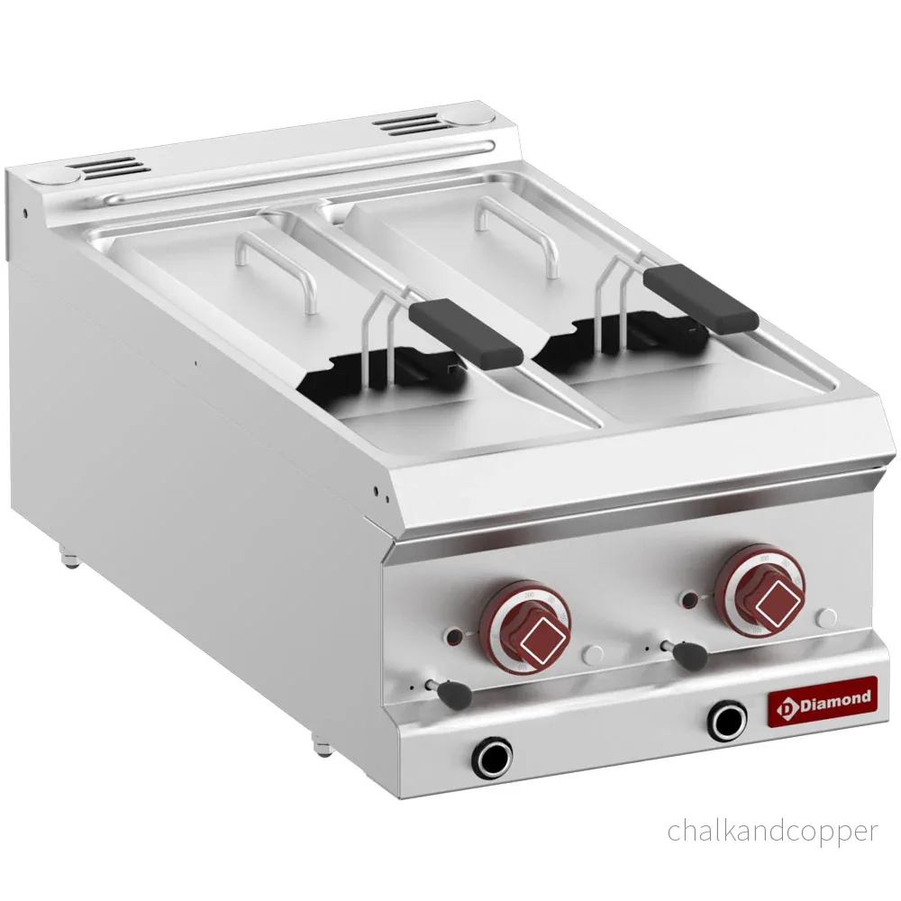 Elektrisk fritös 2 tankar 7 liter -Topp- Elektrisk fritös 2 tankar 7 liter -Topp-