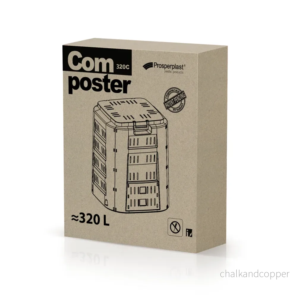 Composter 320L Prosperplast Compogreen IKST320C, färg brun - Bild 2