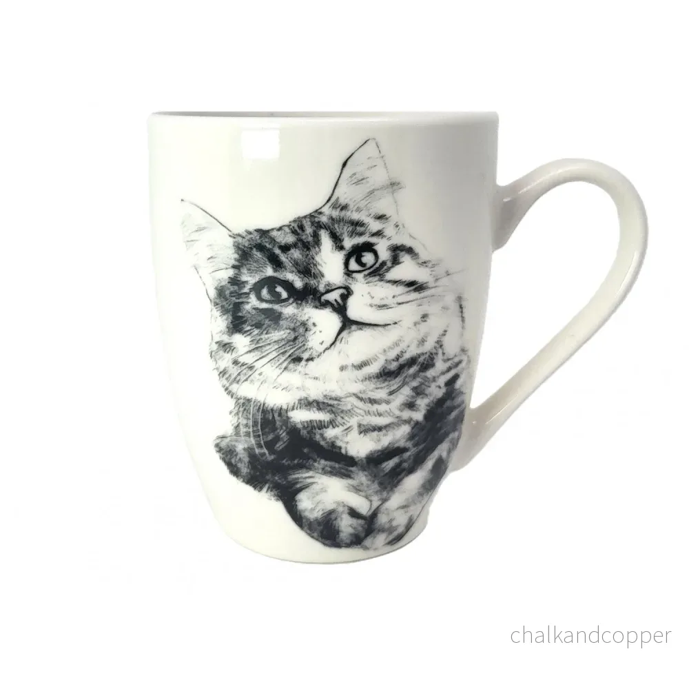 Drottning Isabel porslinsmugg, sibirisk katt, 350ml, Q1-05201 - Bild 2