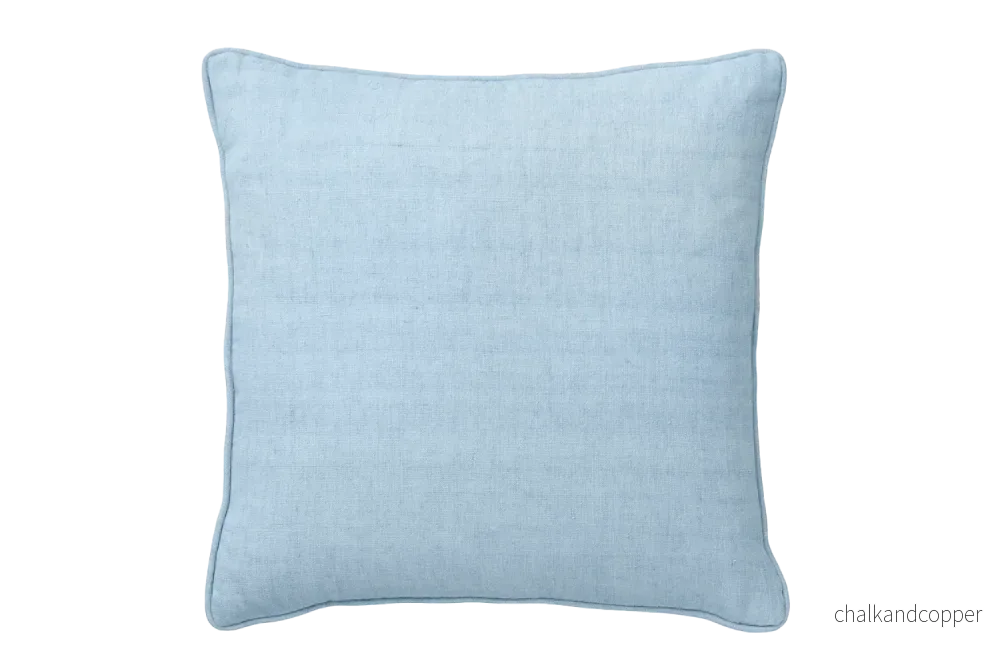 Luxury light linne kuddfodral med sydd kant 50 x 50 cm Luxury light linne kuddfodral med sydd kant 50 x 50 cm