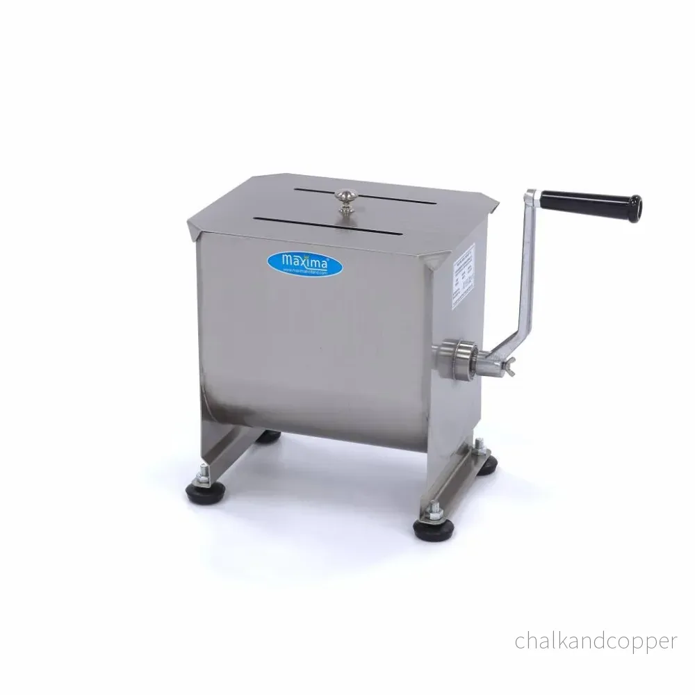 Köttblandare - 10L - 7,5kg kött - Enkelaxel - Manuell