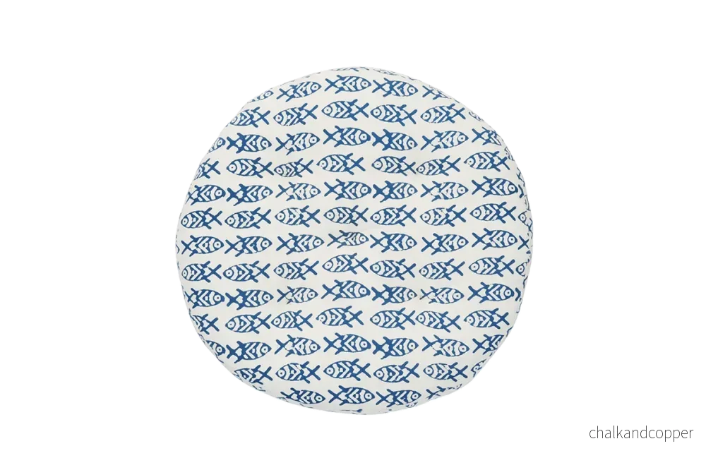 Rund Kuddfodral med Print Rund Kuddfodral med Print