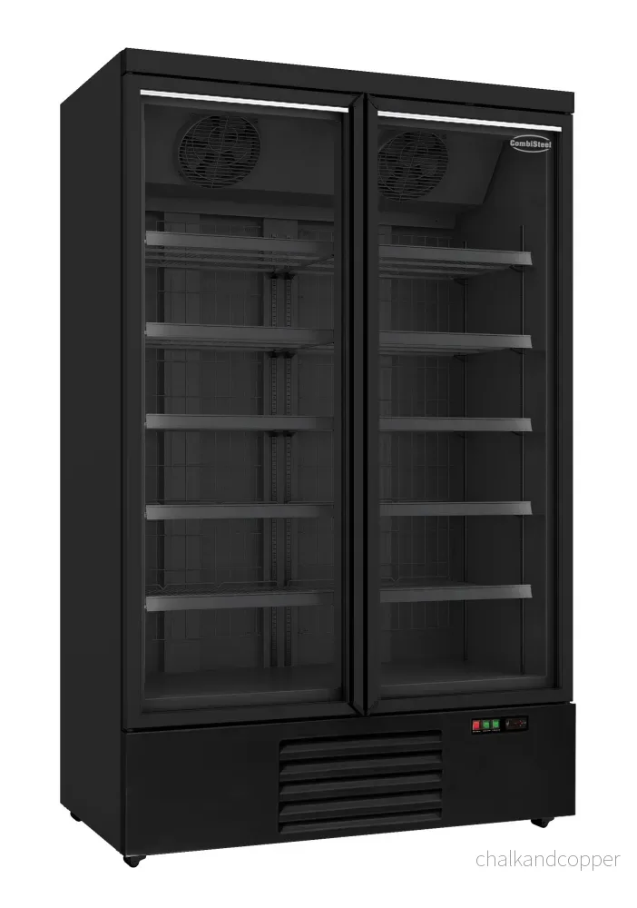 FRYS 2 GLASDÖRRAR SVART JDE-1000F BL