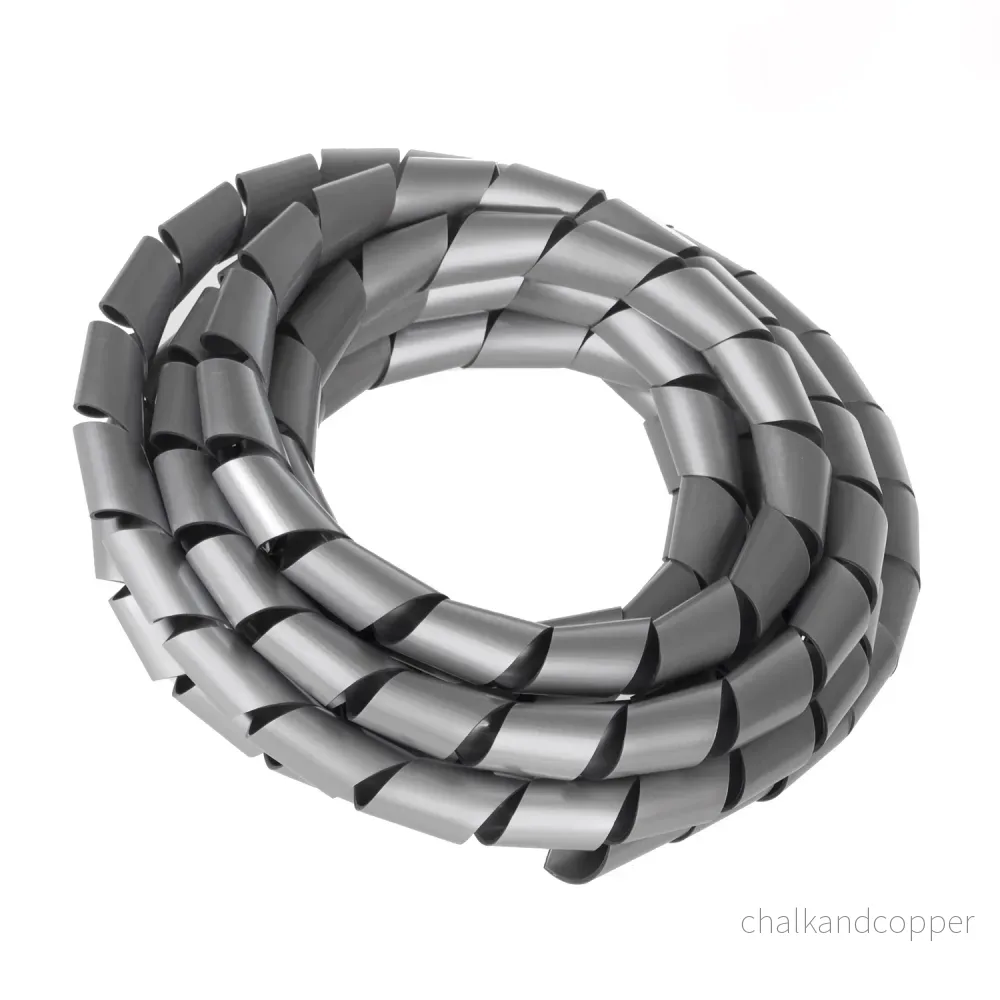 Maclean Kabelskydd, maskering, (20,4*22mm), 3m, silverspiral, MCTV-687S