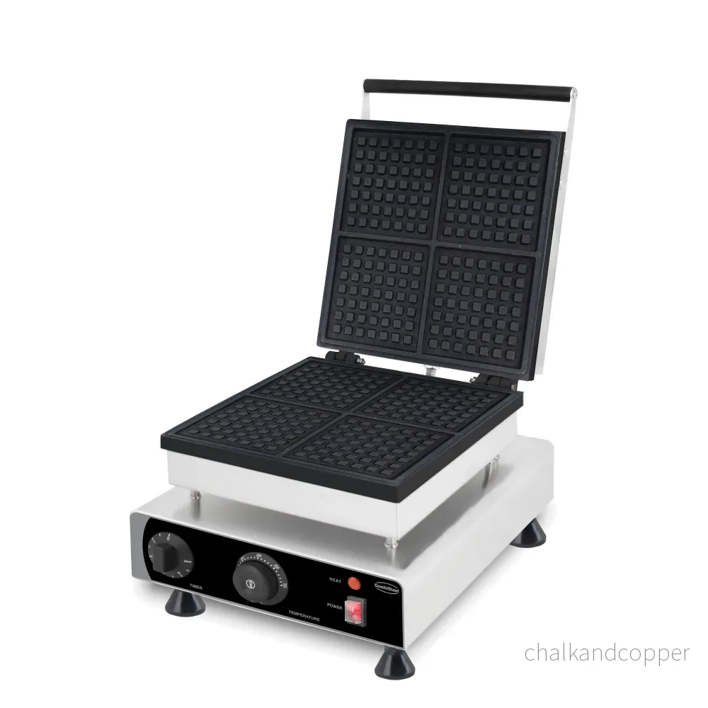 Våffeljärn 4 bitar fyrkantiga våfflor