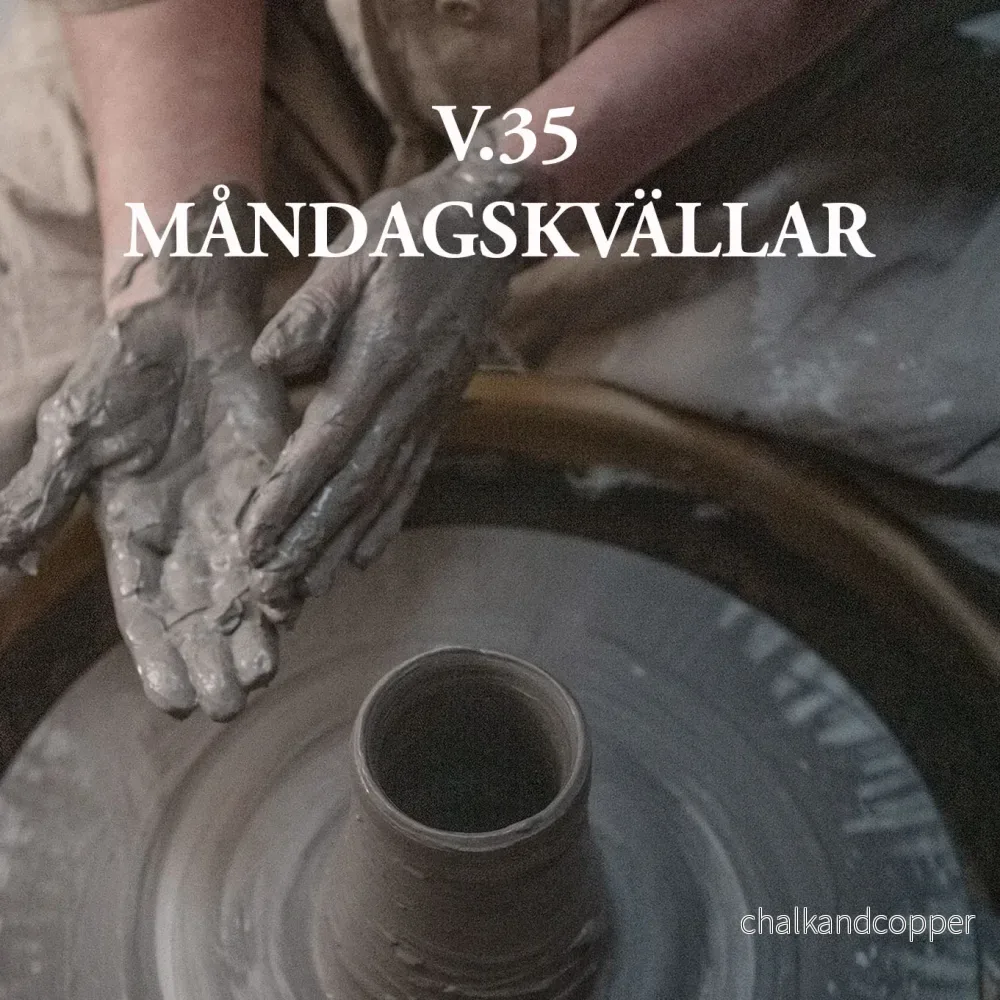 Kvällskurs i drejning – Måndagar kl 18-21. Start v.35 -2026