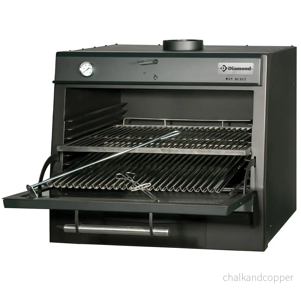 Kolugn-BBQ, GN 1/1 + GN2/4 (75 Kg/h)/Svart Kolugn-BBQ, GN 1/1 + GN2/4 (75 Kg/h)/Svart