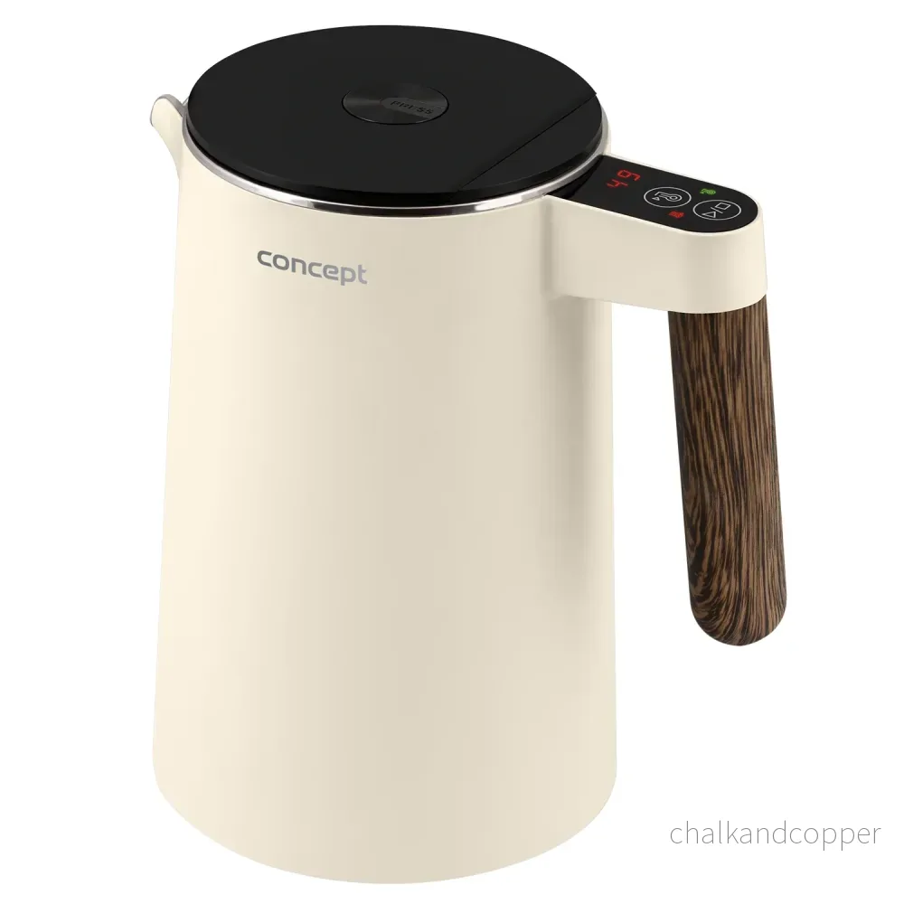 Concept Norwood Vattenkokare I Rostfritt Stål Med Temperaturkontroll 45/60/70/85/90/95/100°C KEEP WARM-Funktion 1,5L 1850-2200 W (Vanilj) - Bild 2