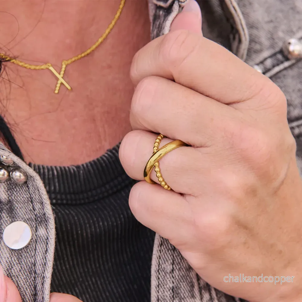 Criss Cross - Guldring - Bild 3