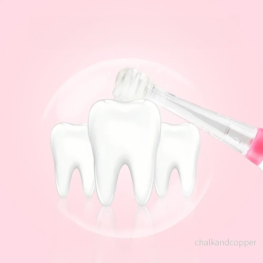 SEAGO Sonic-tandborste för barn, rosa, 1xAA 1,5V (ingår ej), 4 stift, SG-902 Rosa - Bild 3