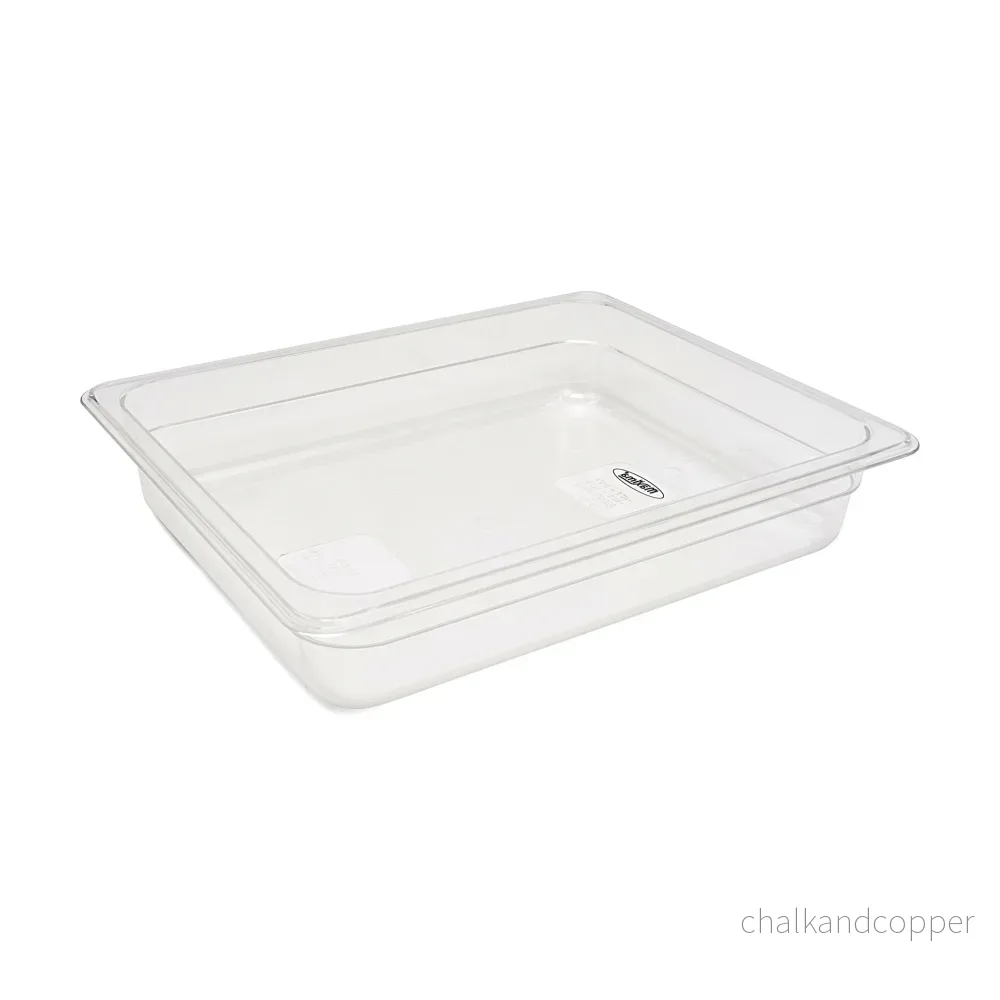 Gastronormbehållare - 3 st - 1/2 GN - 6,5 cm djup - Polykarbonat
