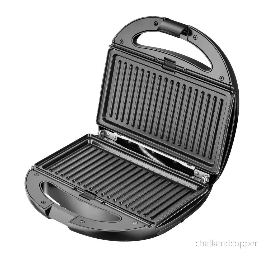 Camry CR 3057 6 i 1 Smörgåsmaskin Multifunktionell Bakanordning 6 Löstagbara Tallrikar Elektrisk Smörgåsbröd Kontaktgrill Brödrost Våffelplatta Max. 1200 W - Bild 3