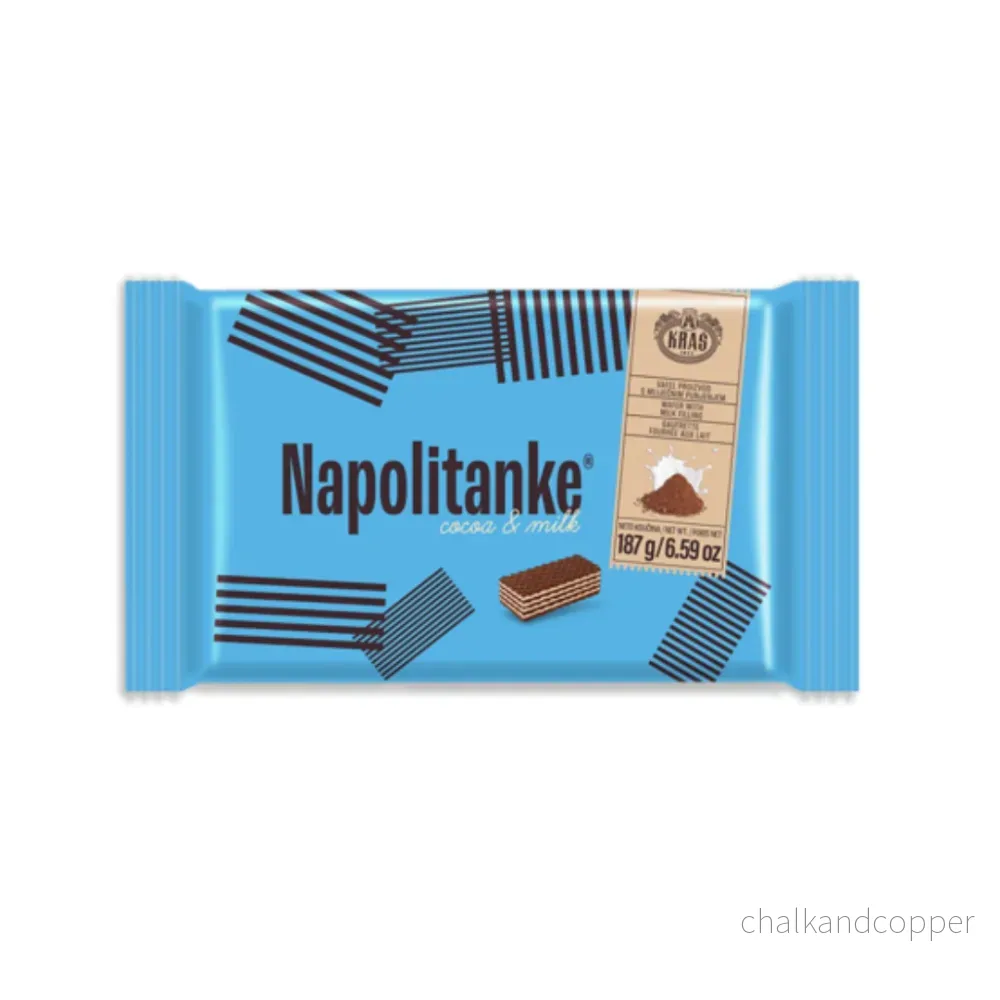 Kraš Napolitanke Kakao & Mjölk 187 g