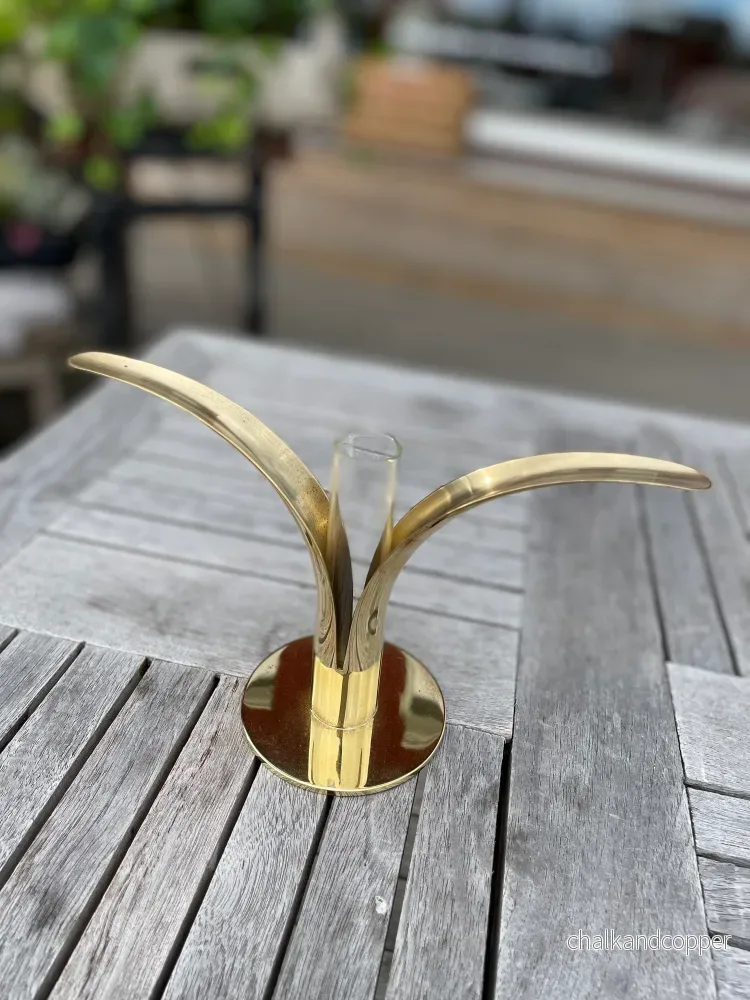 Liljan ljusstake med glas