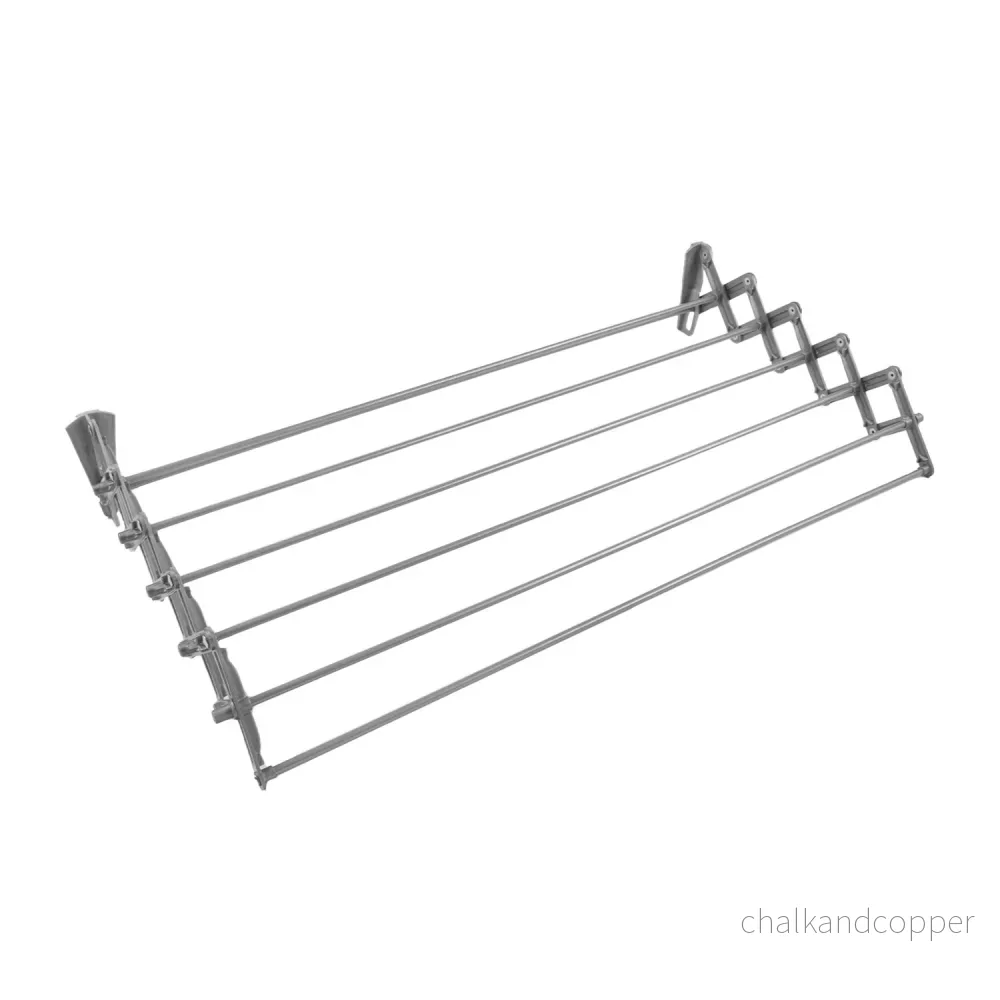 ABJ tvättmaskin, vägghängd, hopfällbar, silver, 90 cm