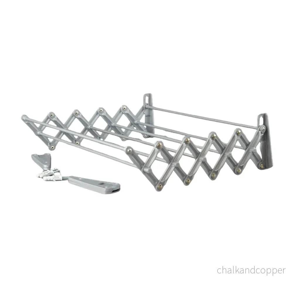 ABJ tvättmaskin, vägghängd, hopfällbar, grå, 100 cm