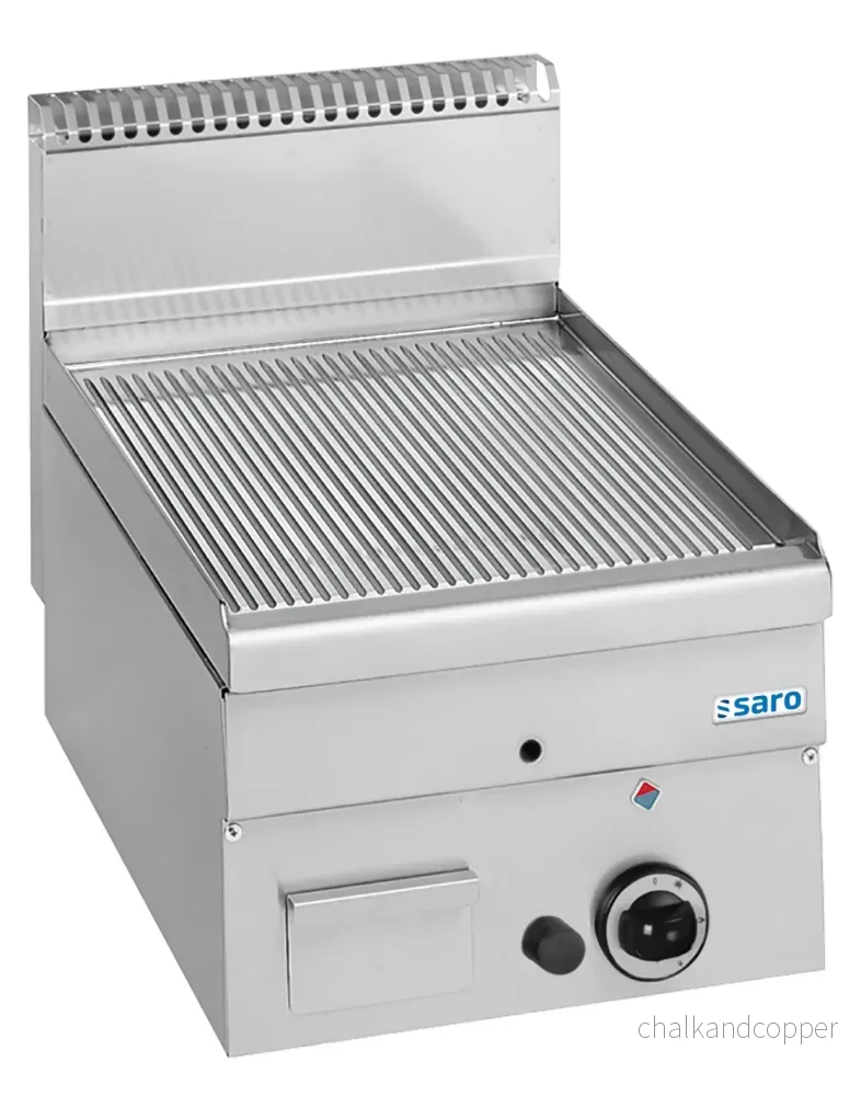SARO Gasgrillplatta Ribbad Bordsskiva 400×600 Modell GFT46R SARO Gasgrillplatta Ribbad Bordsskiva 400×600 Modell GFT46R