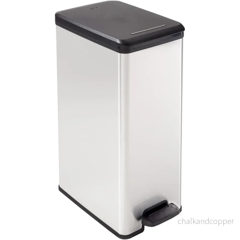 Curver papperskorg, med pedal, kapacitet 40l, Slim Bin