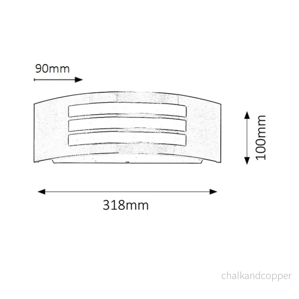 Rabalux Roma 8410 Inox Stål Utomhusvägglampa Satin Krom Silver IP44 E27 - Bild 3