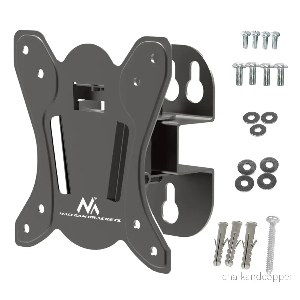 Maclean-fäste för TV eller bildskärm, max. VESA 100x100, 13-32", 30kg, svart, MC-415