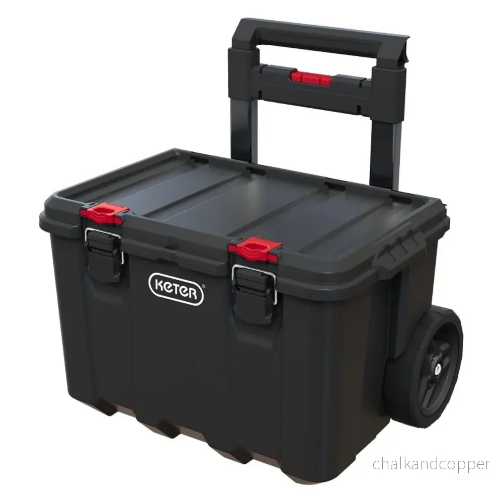Keter boxset, hjul, teleskophandtag, volym 150 l, Stack'N'Roll - Bild 2