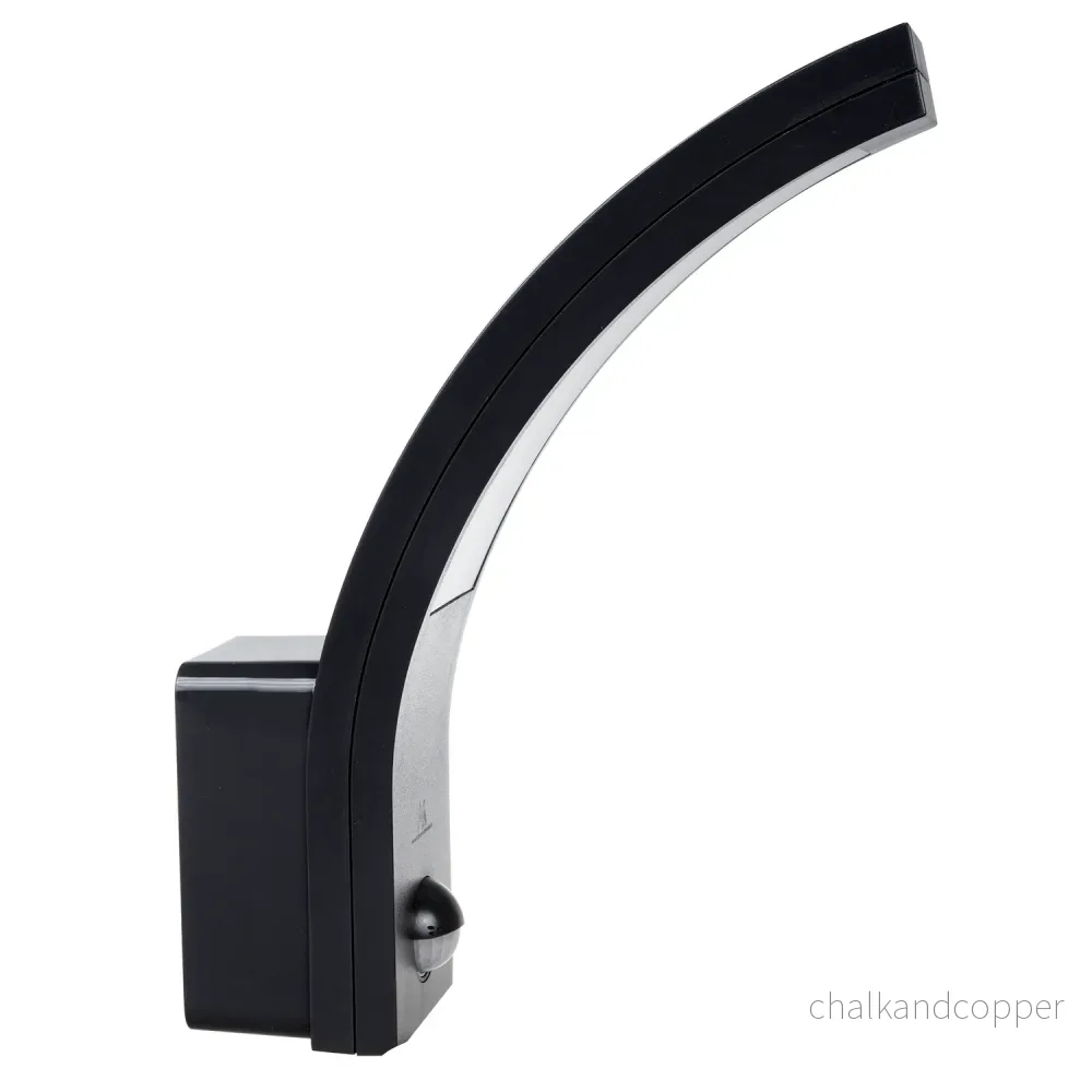 LED-lampa med Maclean-rörelsesensor, PIR-rörelsesensor, svart, 10W, IP54, 750lm, neutralvit (4000K) MCE244 B - Bild 2