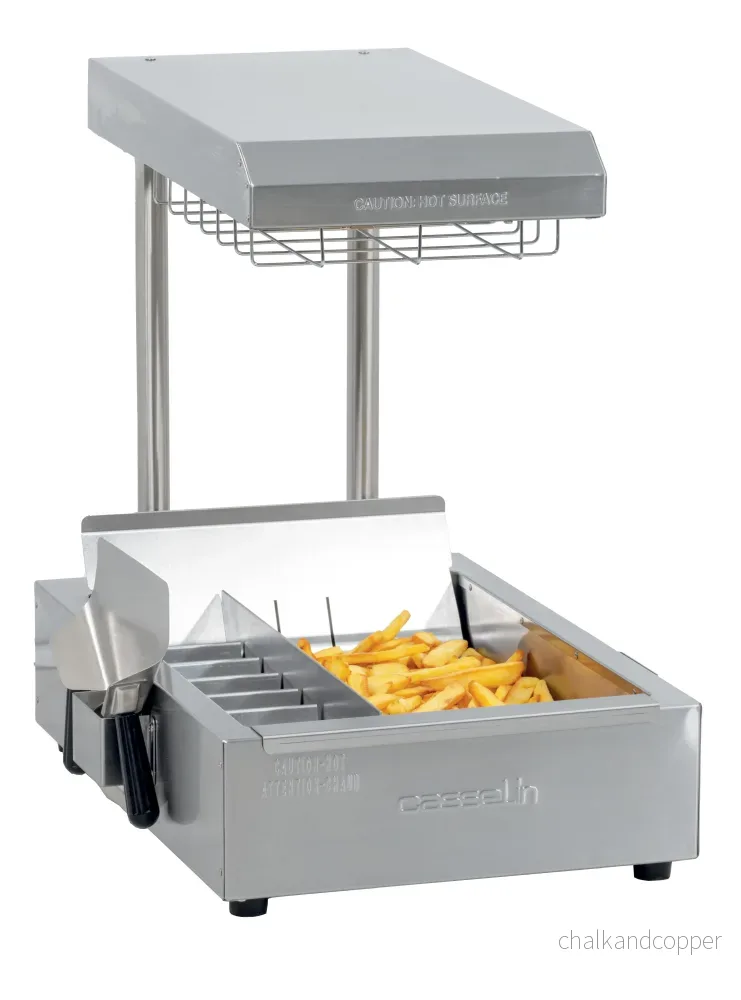 Pommes fritesvärmare med kvarts